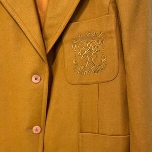 VTG Old Money Preppy Academia Fall Blazer 14 Linda Allard Ellen Tracy Wool Blend